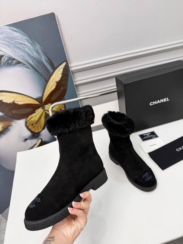 Factory Price (pp): 2025 Winter New Style Chanel-Style Snow Boots Women's Genui