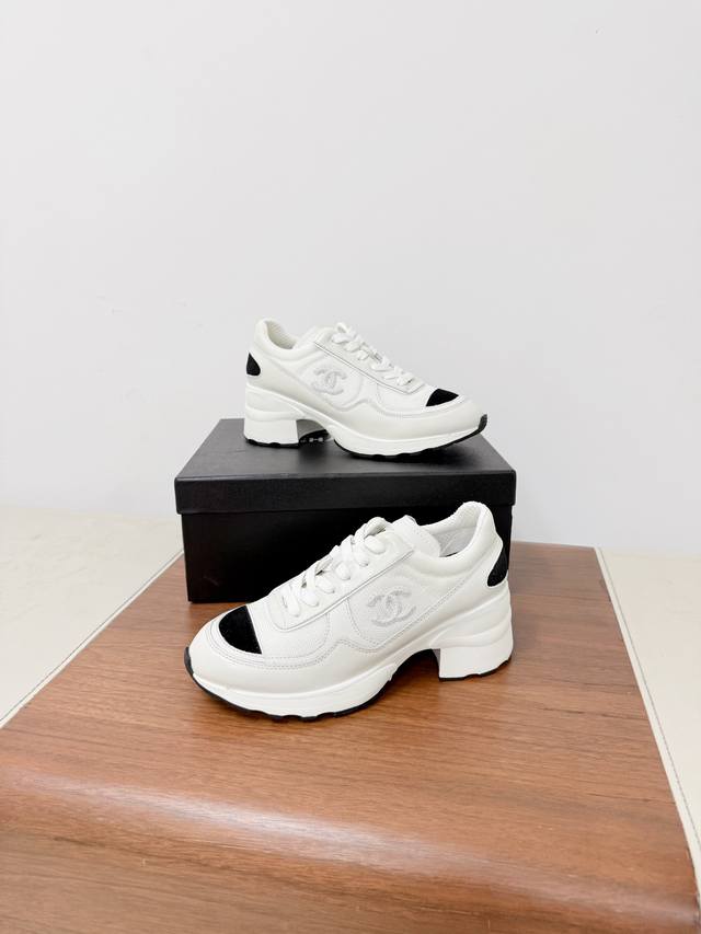 New Chanel Chunky Heel Casual Sneakers - A Must-Have for Trendsetters! The clas