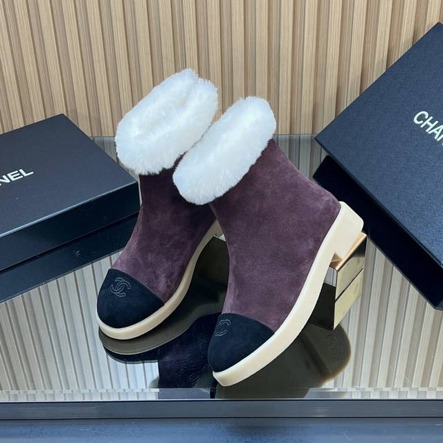 Special Offer! Correct Top-Tier Version. Chanel 25K Autumn/Winter Furry Snow Bo