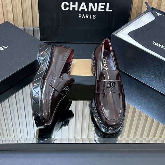 Top-tier version Chanel classic retro quilted loafers Chanel loafers are truly t