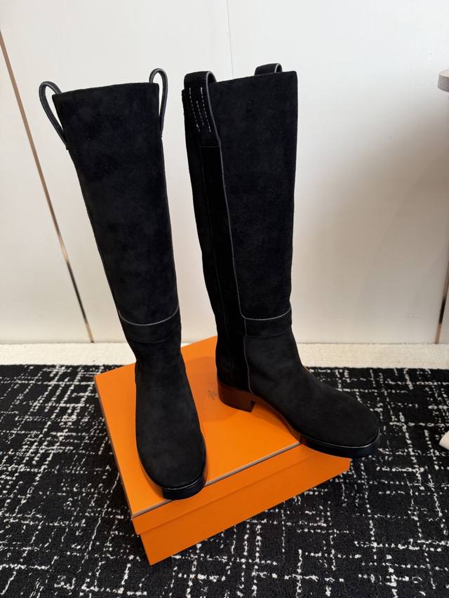 Dongguan-made high-quality Hermes Horse riding boots (new style). Upper made of