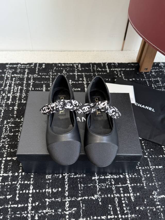 Retail-grade Chanel 25Ss Spring/Summer runway Mary Jane bow shoes I fell in love