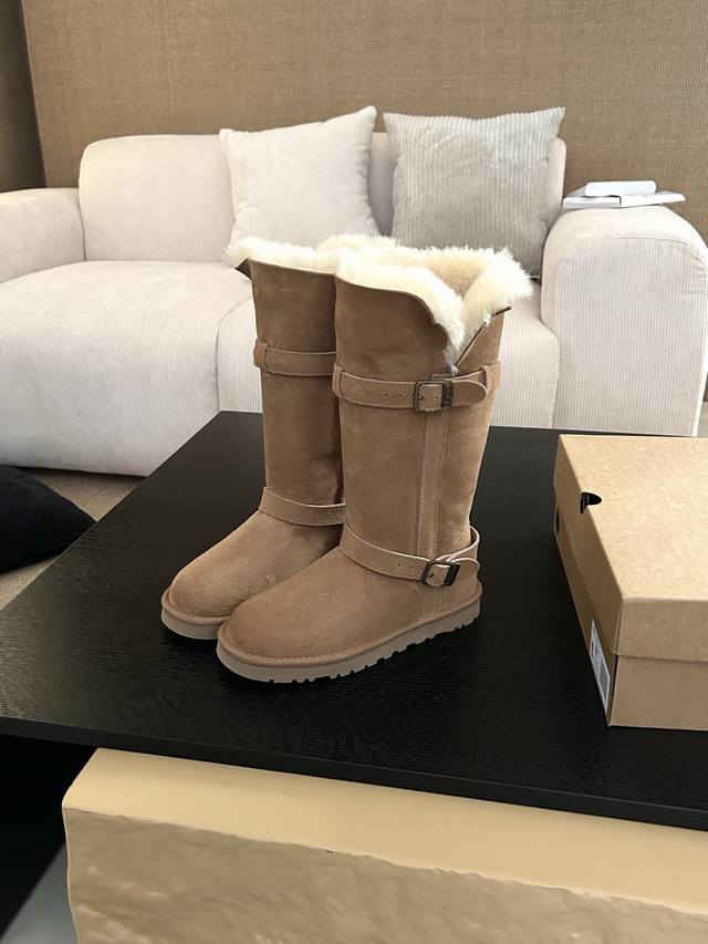 Knight Thin-Soled High Boots Longfeng Grade A Leather and Fur Sheath - A Goddes