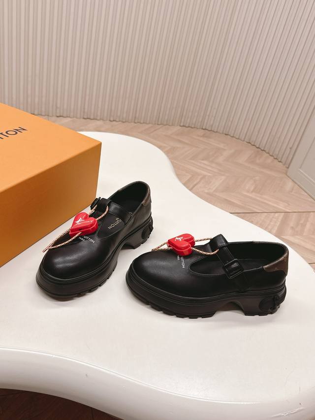 Lv (Donkey Brand) 25Ss New Autumn/Winter Single Shoes, Leather Shoes, Versatile