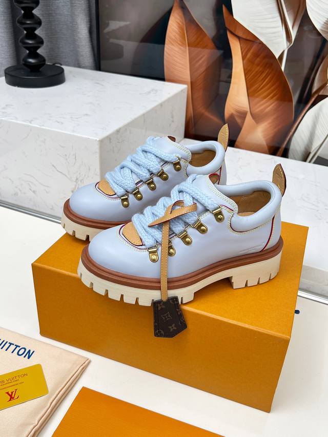 Lv Louis Vuitton Derby Shoes 2025 Autumn/Winter New Arrival! 1:1 replica, retro