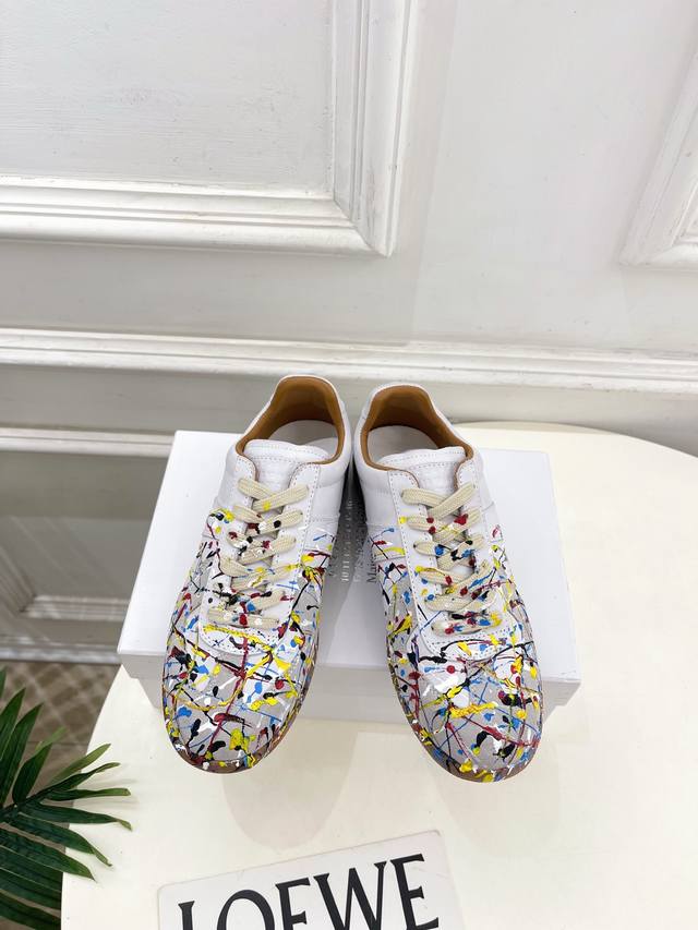 Maison Margiela 2025Ss Autumn/Winter New Arrival: Splatter Paint Couple Low-Cut