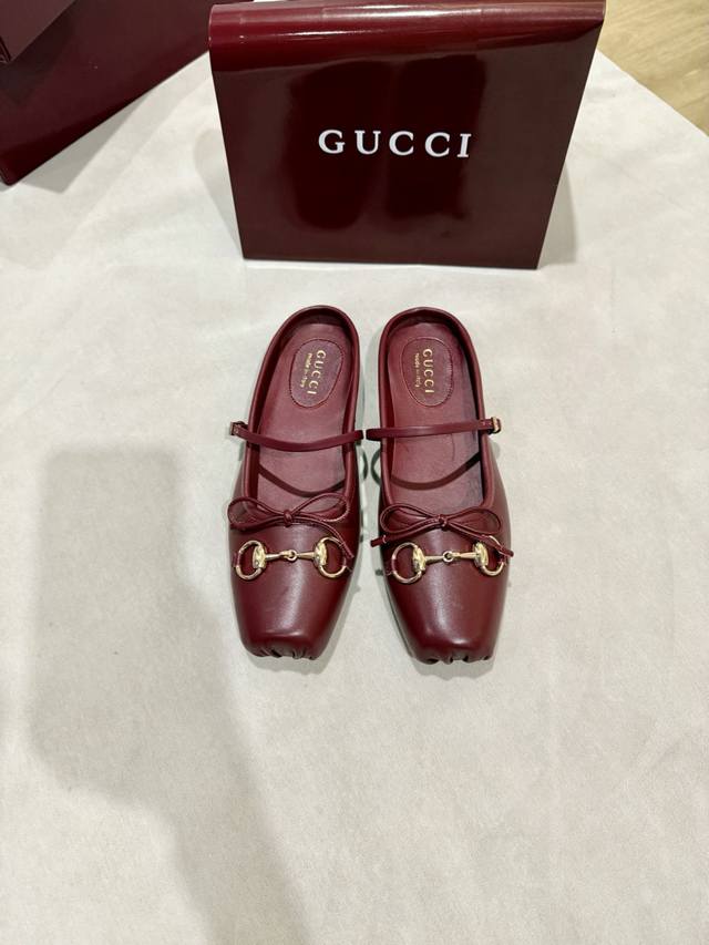 Gucc 2025 Early Autumn 25 Series New Arrival Flat Ballet Flats with Horsebit Buc