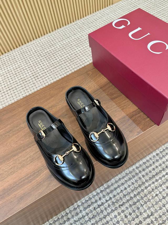 Full Leather] Gucci 2026 Spring/Summer Latest Sneaker Collection Round Toe Lates