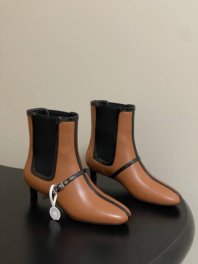 Top Quality Hermes 25S Early Autumn New Lolita 40 Ankle Boots Kitten Heel Chelse