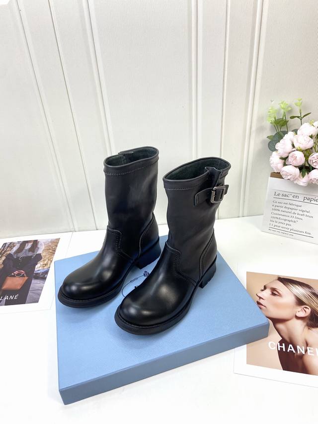 High-end version Prada slip-on women's ankle boots A series you can't buy this w