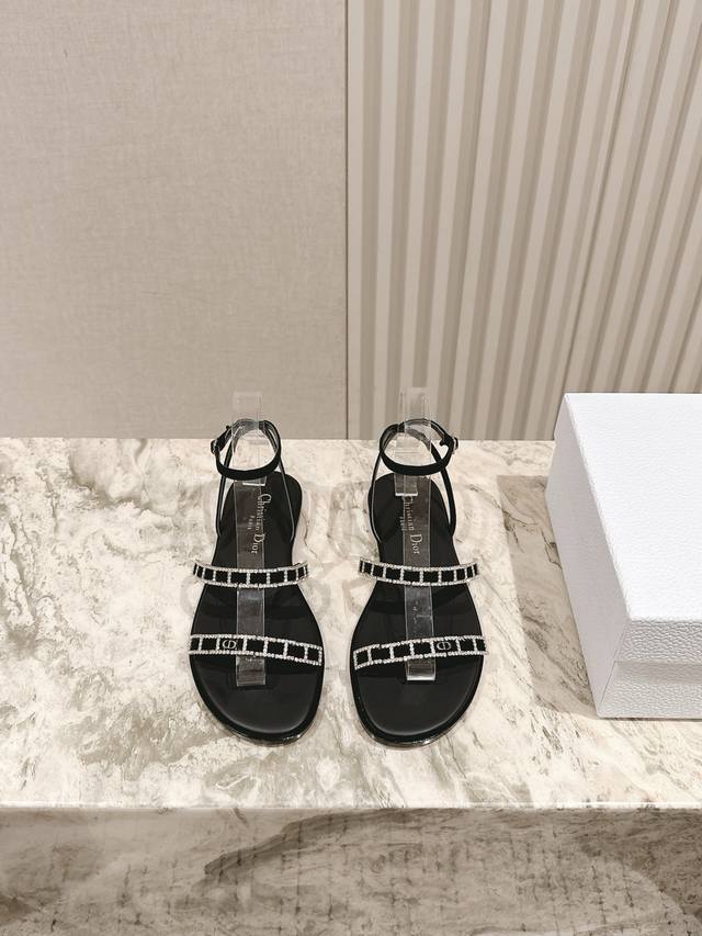 Early Spring New Rhinestone Sandals New Colorful Slippers from Boutique, Top-Ti