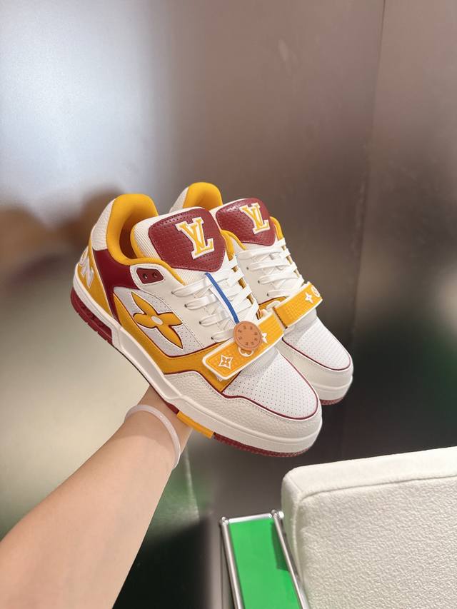 Louis Vuitton Trainer Series Basketball Sneakers This Lv Trainer sneaker reinter