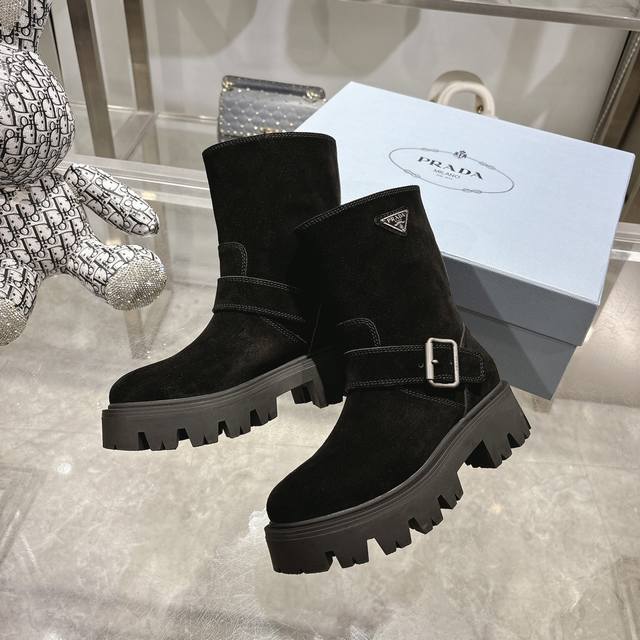 2025 Prad Spring/Autumn Hot Selling Ankle Boots New Slip-on Women's Boots, Certi