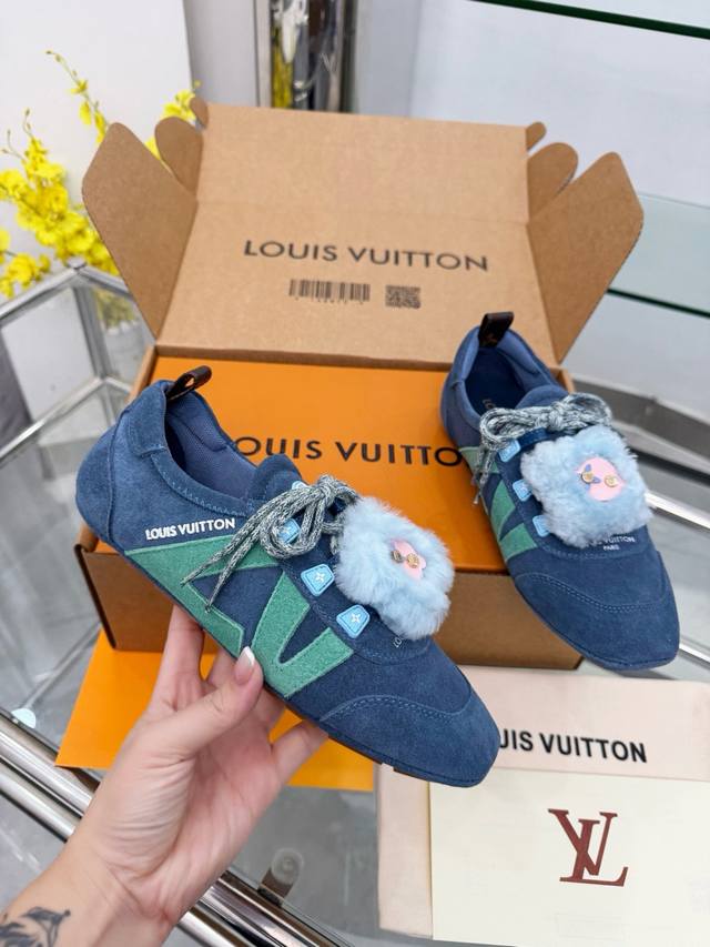 Louis Vuitton Sneakerina Series Ballet Flats, German Training Shoes, Flats, Casu