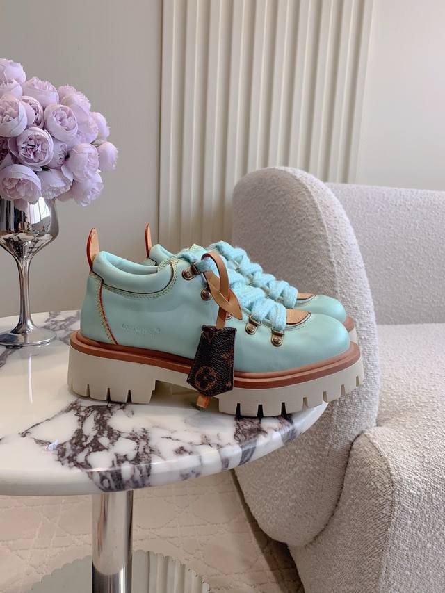 Factory Price p Louis Vuitt* New Derby Hiking Shoes Series! High-Quality Item f