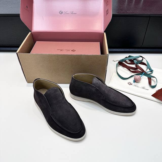 Unisex nude Lp unisex high-top ankle boots in suede, capturing the essence of a