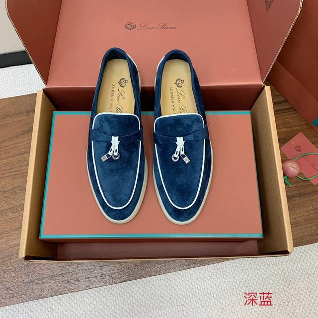 Loro Piana top-quality overlock loafers, 1:1 replica of the original. The brand