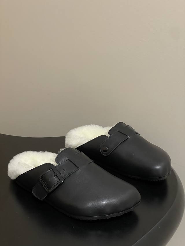 Men's 10 Balenciaga 25Fw Autumn/Winter New Sunday Suede Mule Five-Finger Birkens