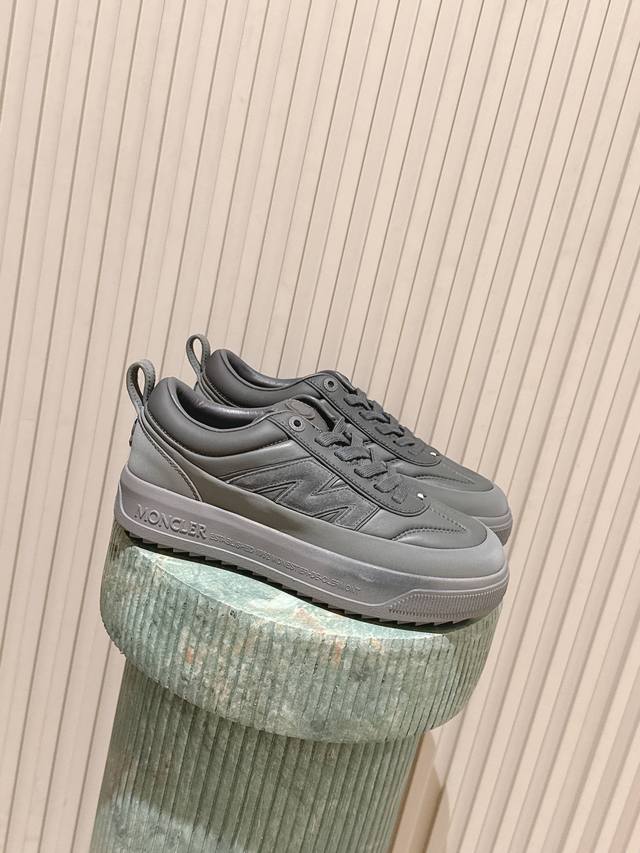 Top-tier version: Moncler Altive new platform casual men's sneakers, skateboard