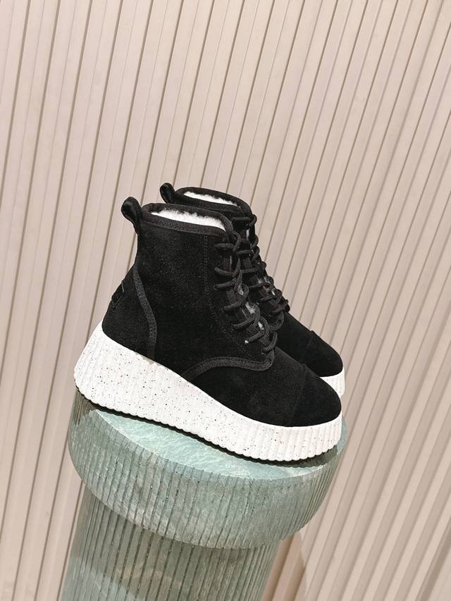 Top-tier version: Chloe snow boots, top-quality import! Made with imported cow s