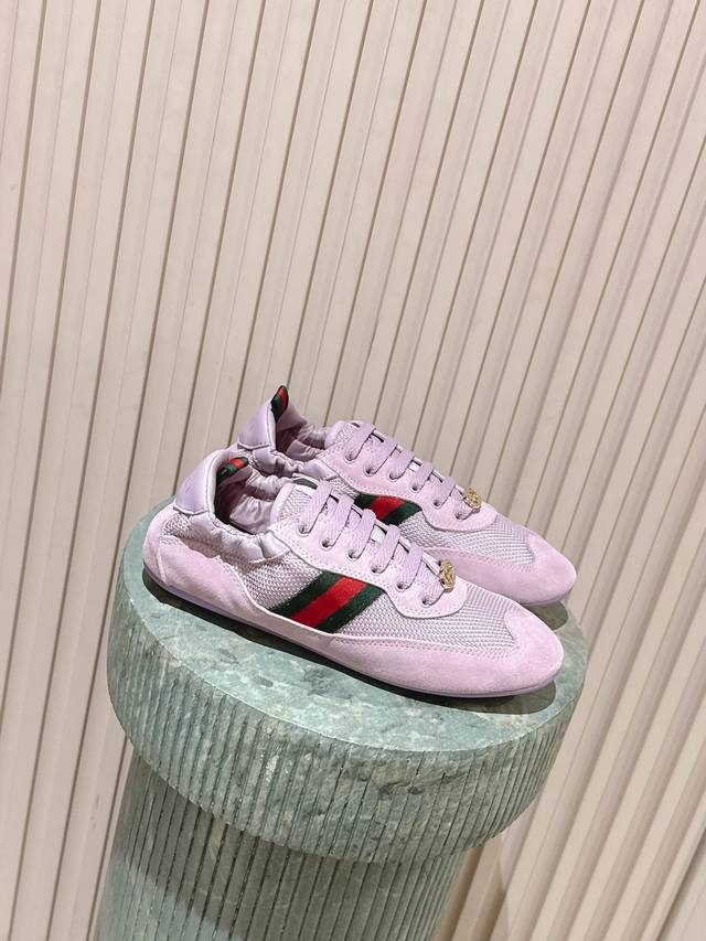 High-quality women's/men's Gucci 2026 runway collection couple's German-style t