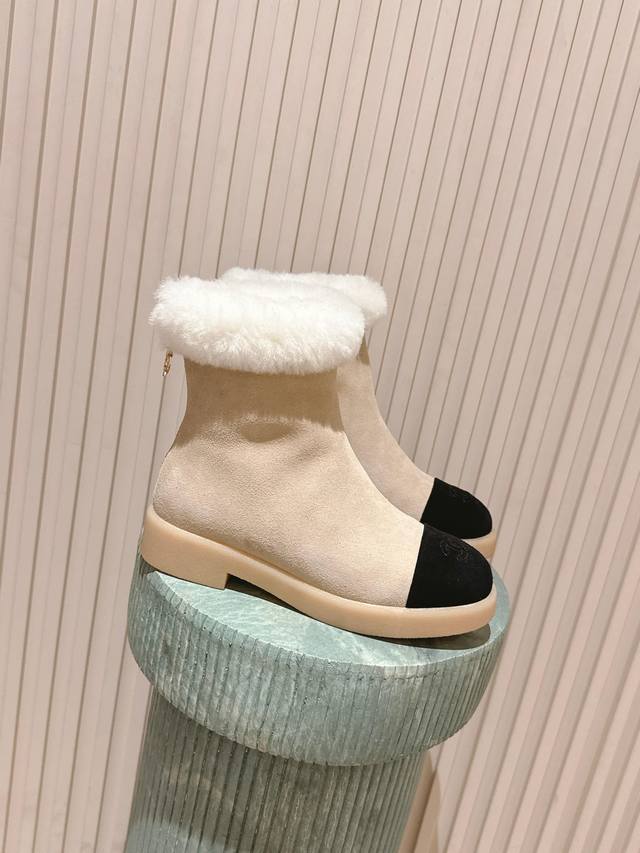 Top-tier version: Chanel 25K Fall/Winter New Style Furry Snow Boots - Classic, H