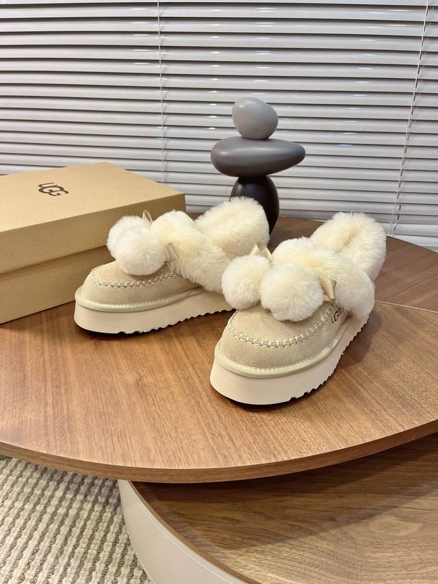 Ugg Pom-Pom Snow Boots, Autumn/Winter Hot Item, Thick Sole for Warmth, Multiple