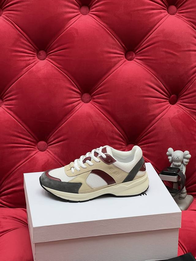 Exclusive Real Shot Top Version 25Sscelin* Celine Spring/Summer Runner Sneakers