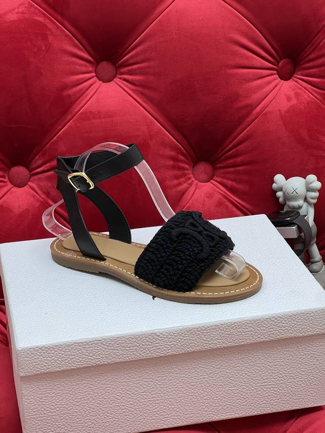 Exclusive Real Shot Top-Tier Version 24Ss Import Level Celine Straw-Woven Cowhid