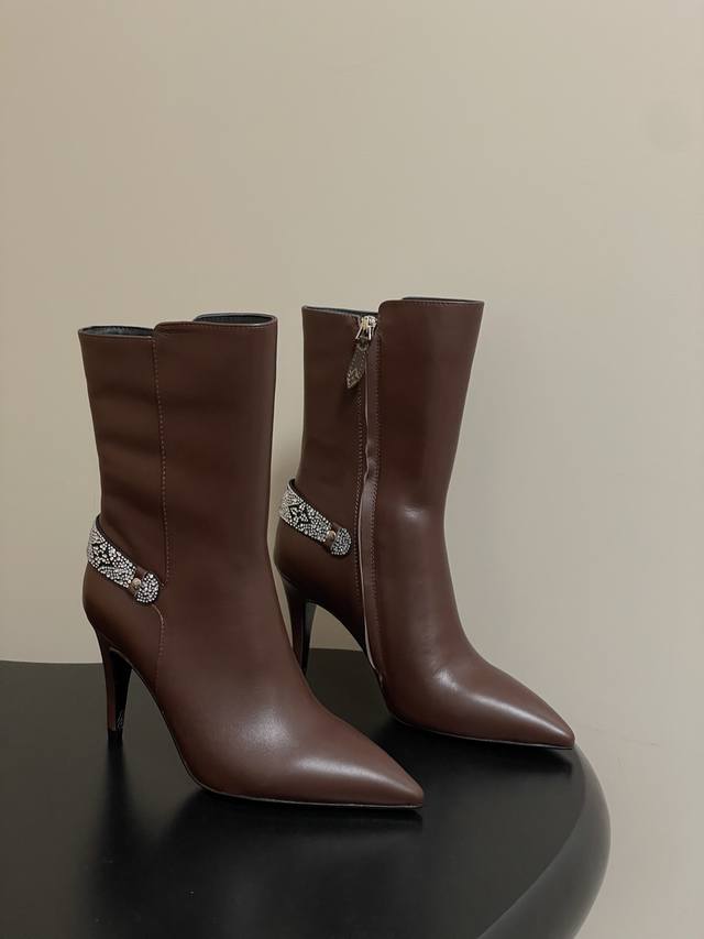 25Ss Early Autumn New Louis Vuitton Lv Legacy Ankle Boots Pointed Toe High Heele