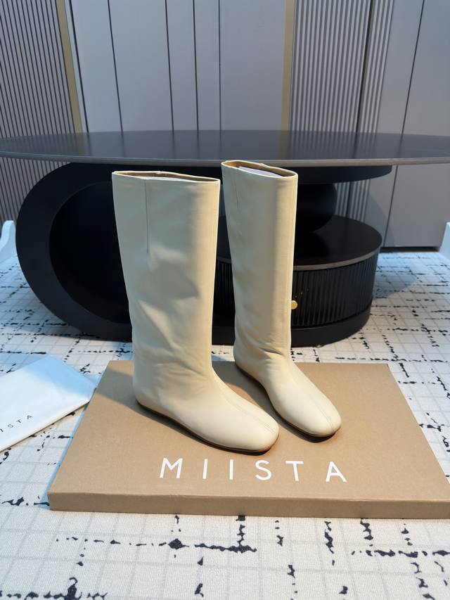 Miista 25Ss New Genuine Leather Long Boots High-quality craftsmanship, you'll kn