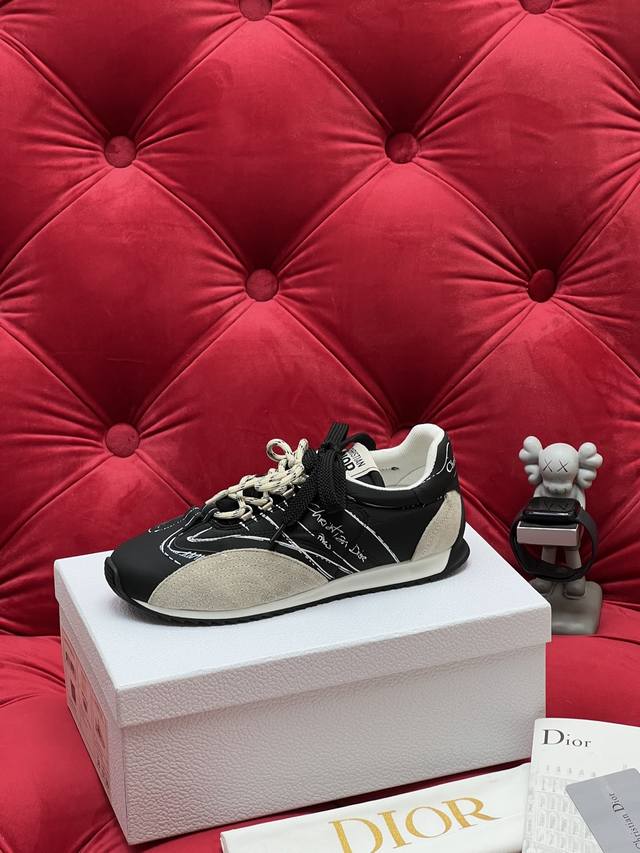 Exclusive Real Shots Top-Tier Couple Style Dior 25Ss Latest D-Sketch Graffiti Ca