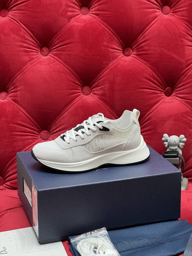 Exclusive Real Shots Top-Tier Version Dior Classic Series B25 Runner Sneakers Th