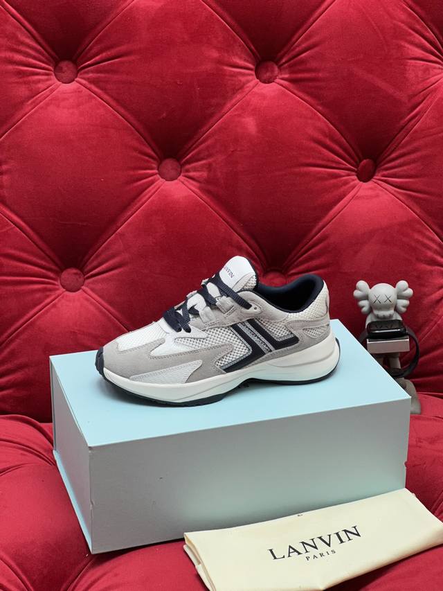 Exclusive Real Shot Top-Tier Version 25Ss Lanvin New Couple Style Casual Patchwo