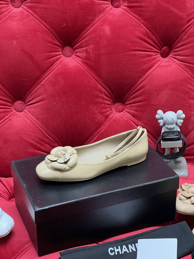 Exclusive Real Shot Top Version 26Ss Camellia Series Flat Fairy Ballet Flats Mar