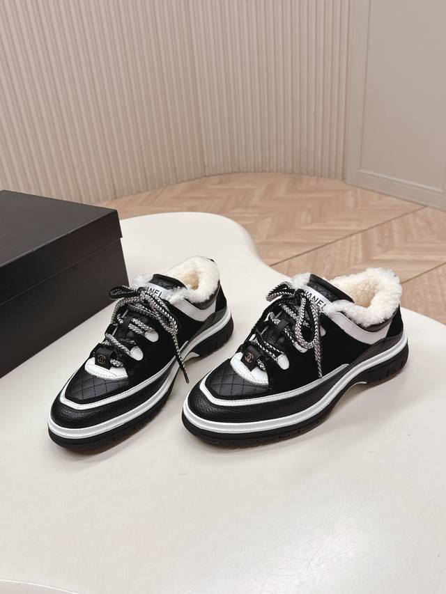 Wool Chanel 25B New Panda Sneakers These are incredibly popular and hard to find