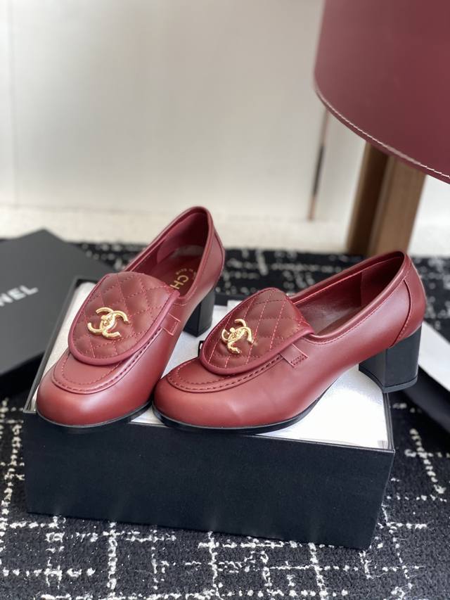 Retail-grade Chanel 25Ss New Chunky Heel Loafers, Autumn/Winter Must-Have from C