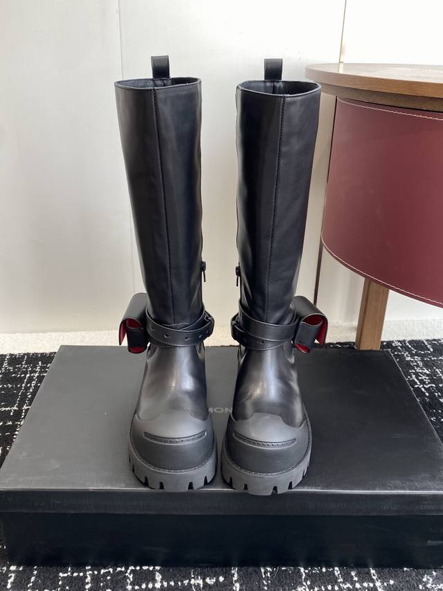 Dymonlatry Spring/Summer New Motorcycle High Boots, Ultra-Light Thick-Soled Der