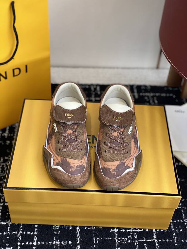 Retail-grade women's 430 men's Fendi 25 new color series sneakers, casual sports