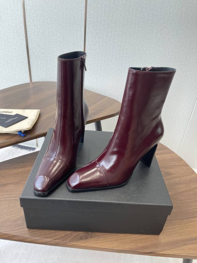 High Boots & Ankle Boots Saint Laurent 25Ss Autumn/Winter New Side Zipper High