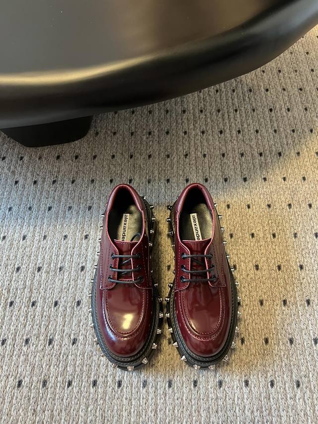 Alexande* Wang 2024 Fall/Winter Newest Carter Platform Studded Loafers Hailey Bi