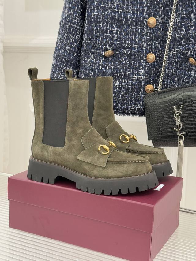 Factory Price Gucci 25Wf Autumn/Winter New Arrival Platform Chelsea Boots The ic