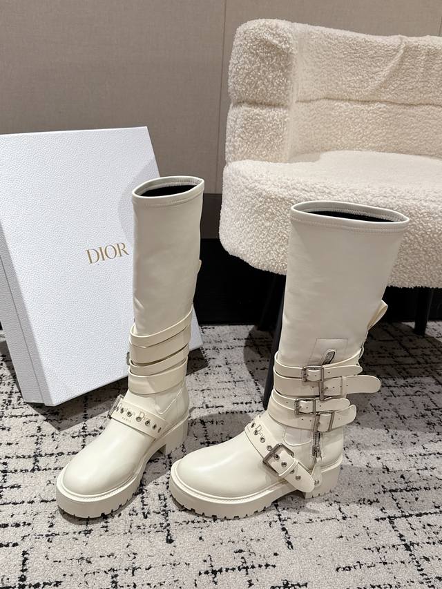 Top-tier version Dior Fall/Winter 2025 D-Fight Brogue Boots New arrival from th