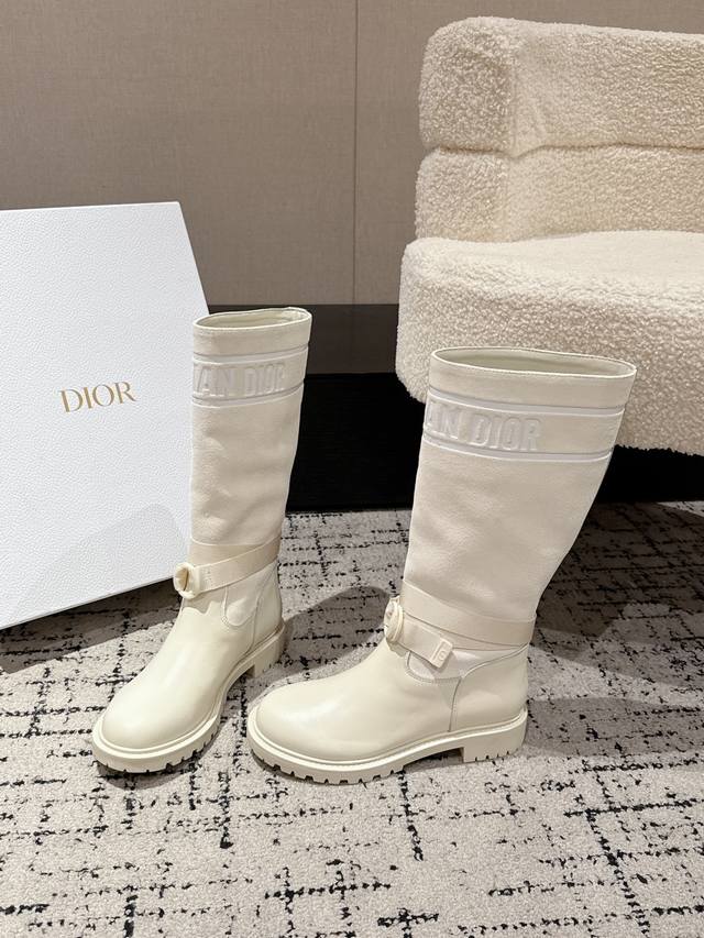 Lilt and Furlined Dior 25 Classic Rider Boots# New Colorway Graffiti Straight Bo