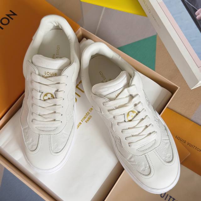 Top-tier version: Men's Louis Vuitton Beverly Hills series platform casual sneak