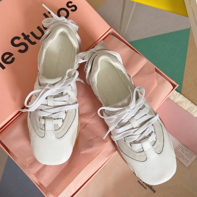 Top-tier version: Women's Acne Studios 24Fw Ac Ballet Flats Casual Sneakers Orig