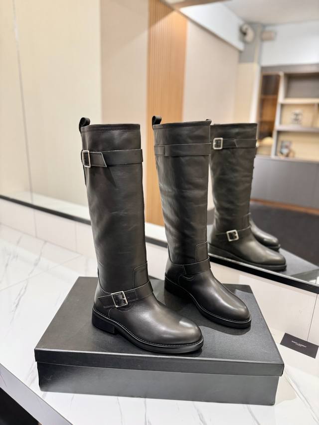 Factory Price (pp): Saint Laurent YSL High-Heeled Knee-High Boots. The latest a