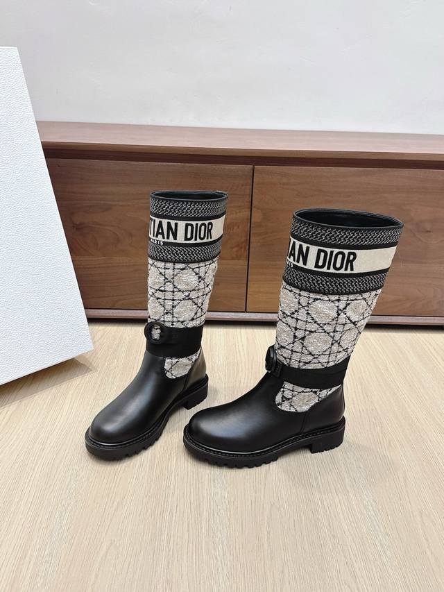 Retail Grade*# Dior Classic Rider Boots*# New Colorway Graffiti Straight Boots H