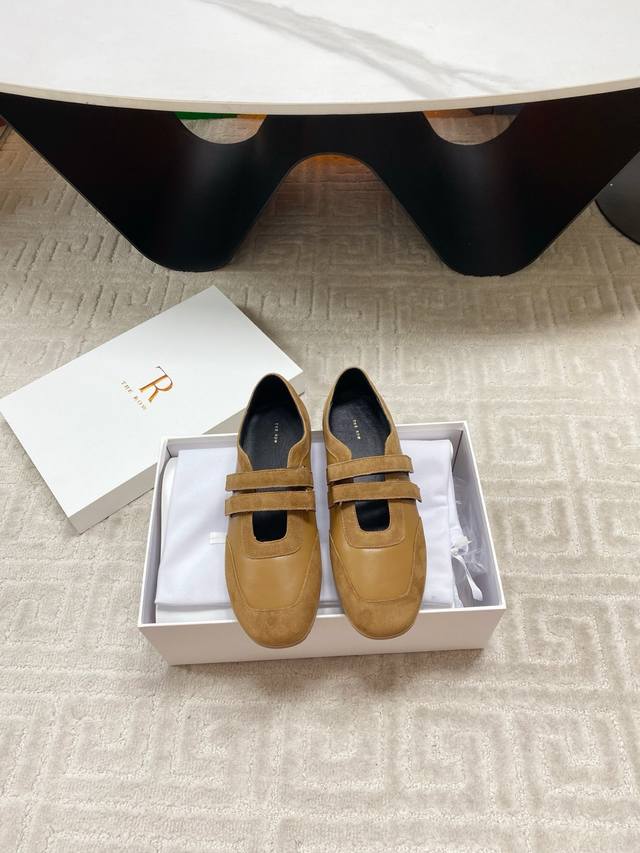 Factory direct from The Row 2026 Spring/Summer new Velcro Mary Jane casual shoe