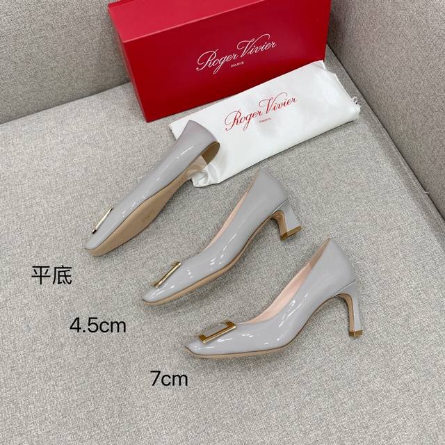 Factory Price p Roger Vivie* Classic Square Buckle Shoes Top Quality! Imported